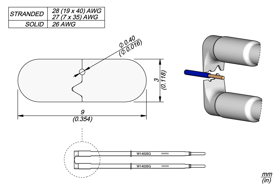 W14026G - 26G Cartridges Ø 0.40mm